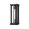 Z-Lite Glenwood 1 Light Outdoor Wall Sconce, Black & Clear 586B-BK - alternate 1
